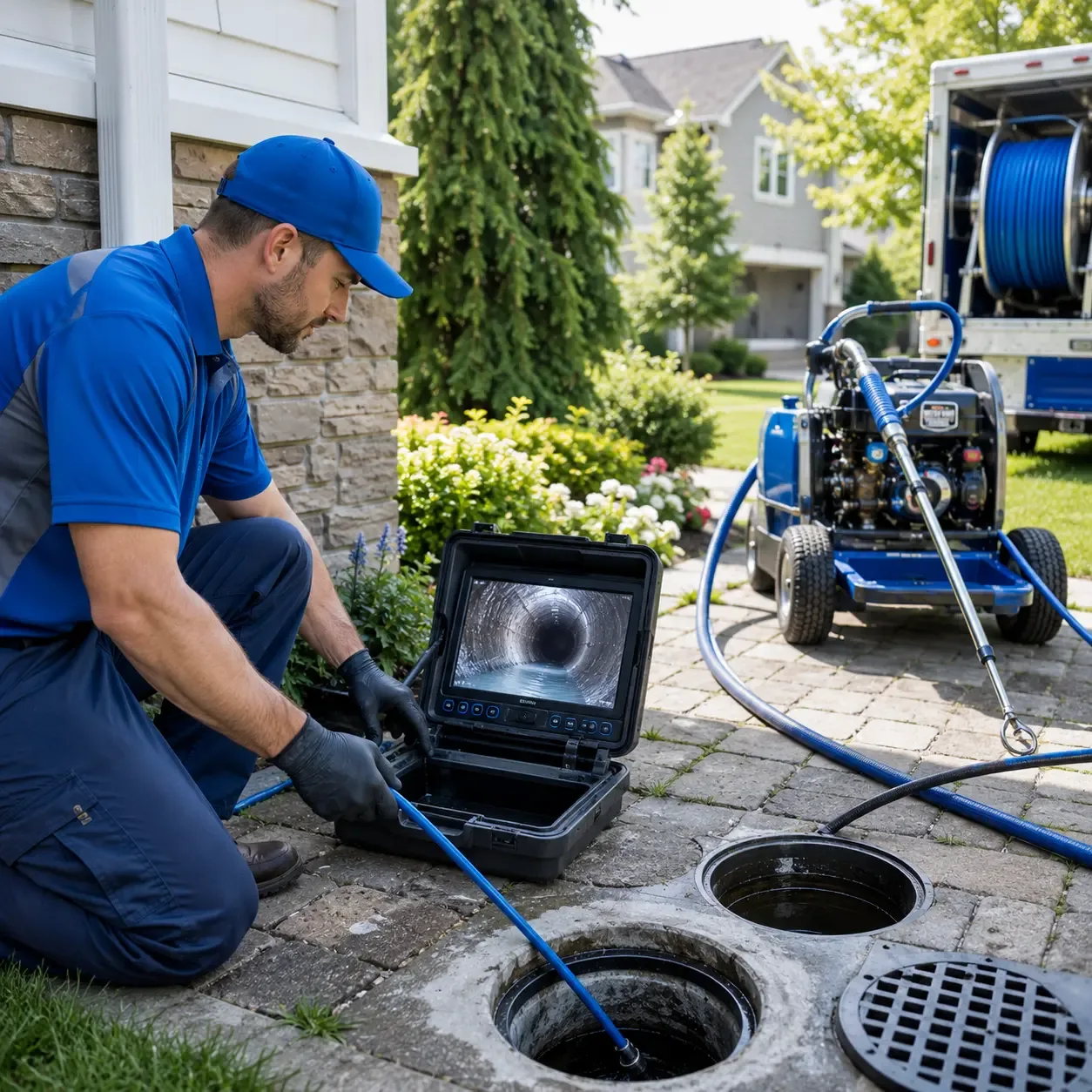 Outdoor drain cleaning professionals serving Gorham, ME