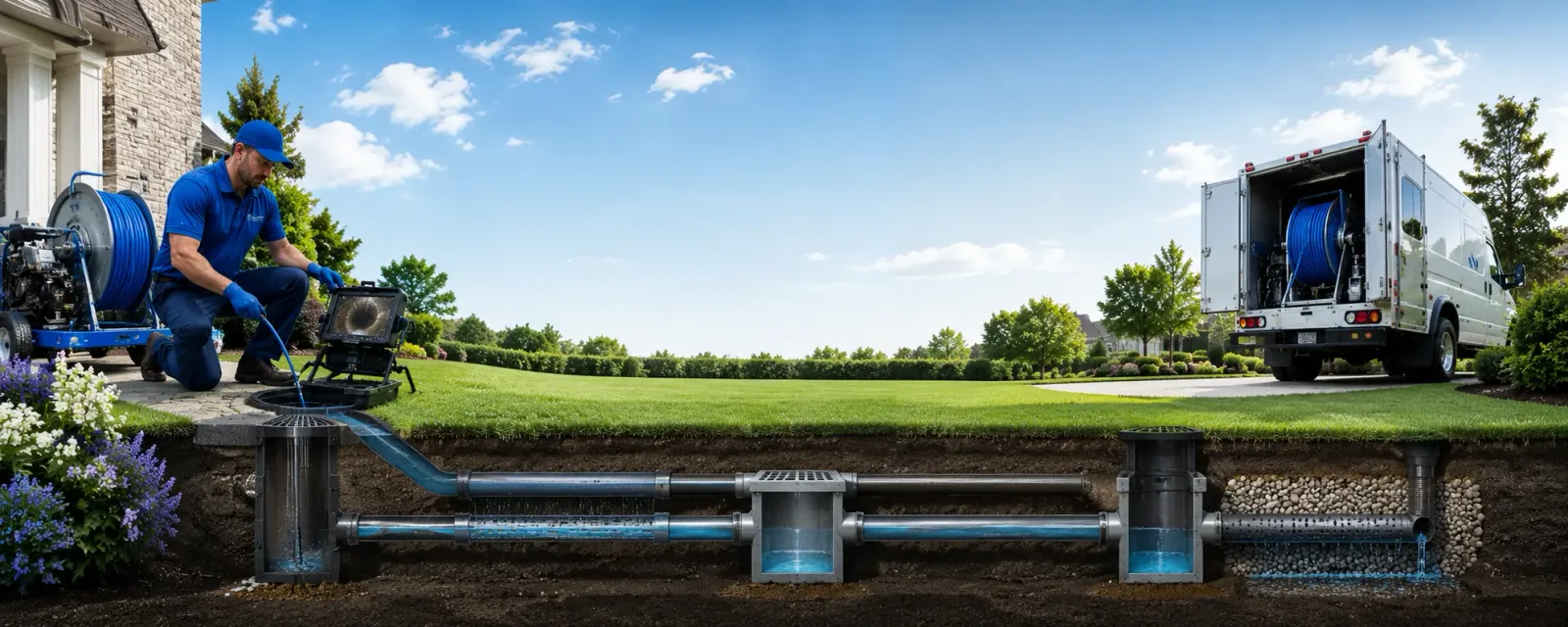 Outdoor drain cleaning information for Gorham, ME